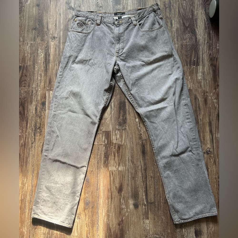 Gray Sean John Jeans w/ Pocket Embroidery W 40